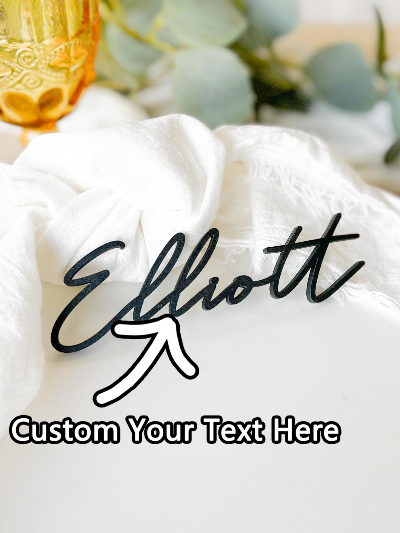 Event & Party Supply Photos - 1PC Custom Seat Card - Personalized