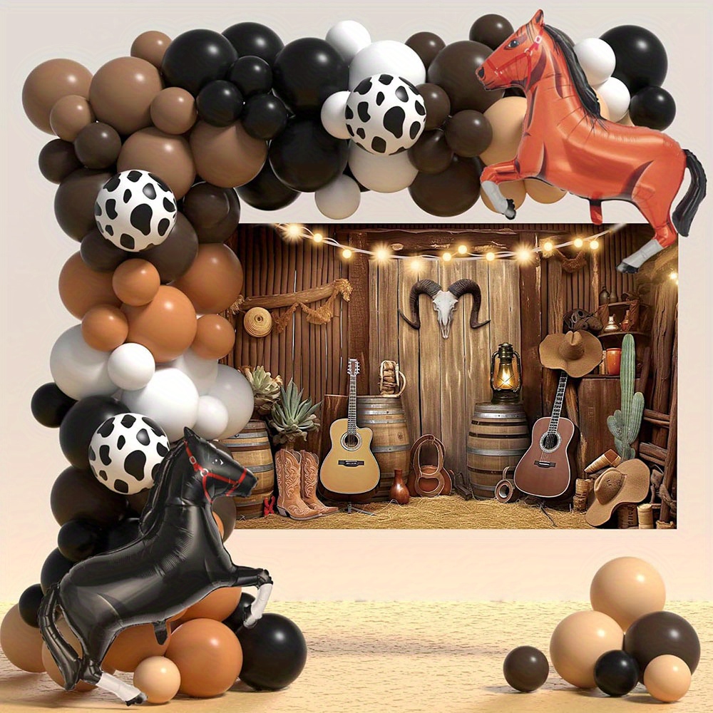 Balloon Arch Kit - 125pcs Horse Balloon Arch Set for