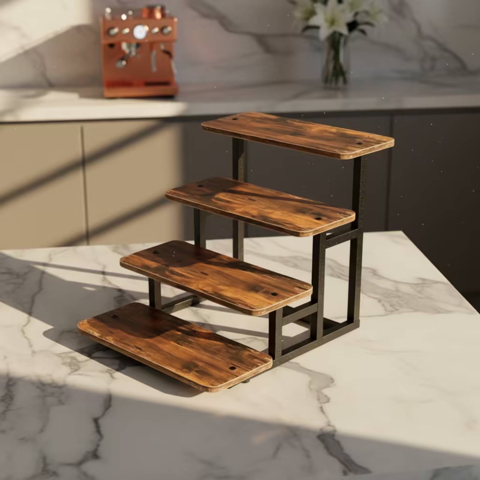 4-Tier Display Stand Tabletop  - Cupcake Stand Tier 评论和价格