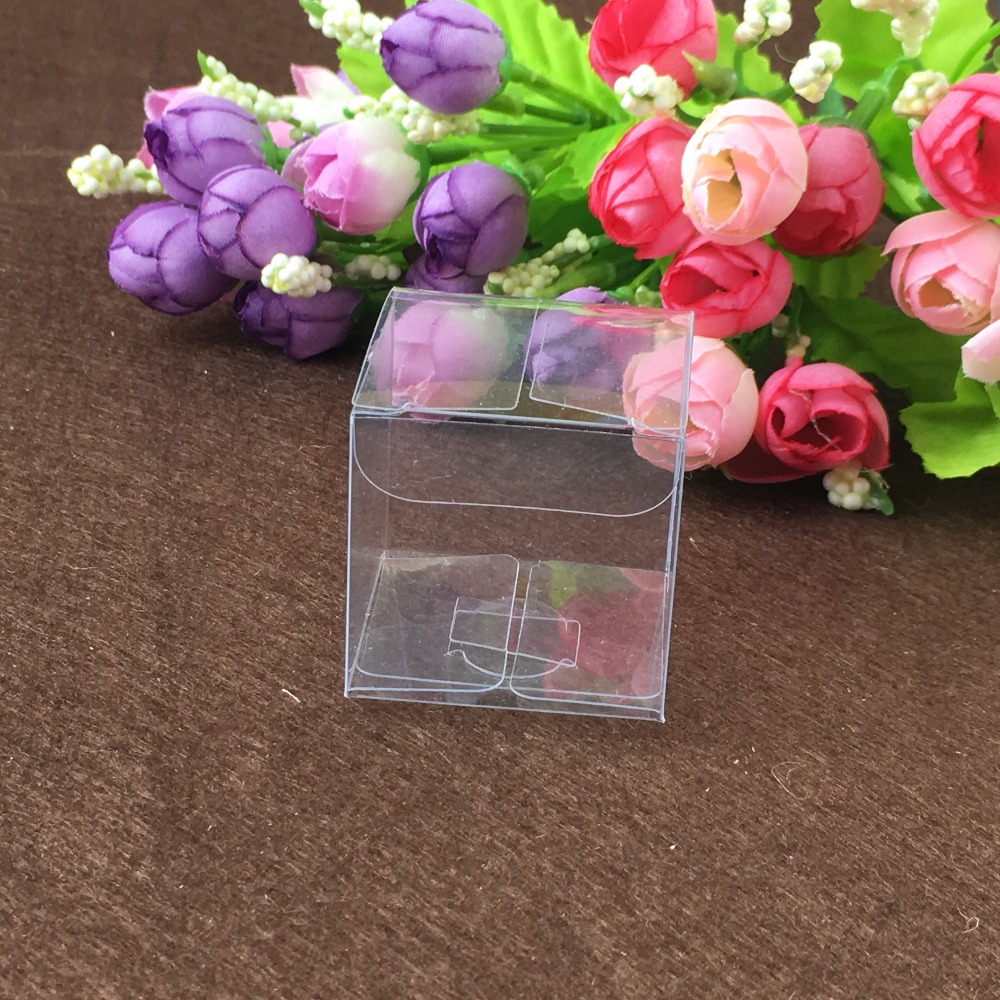 50pcs 9*9*9cm clear plastic pv - Event Party Box 评论和价格