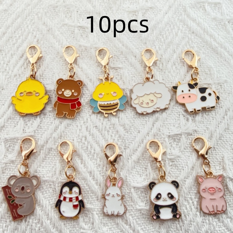 10pcs alloy drip oil cartoon a - Party Favor Bag 评论和价格