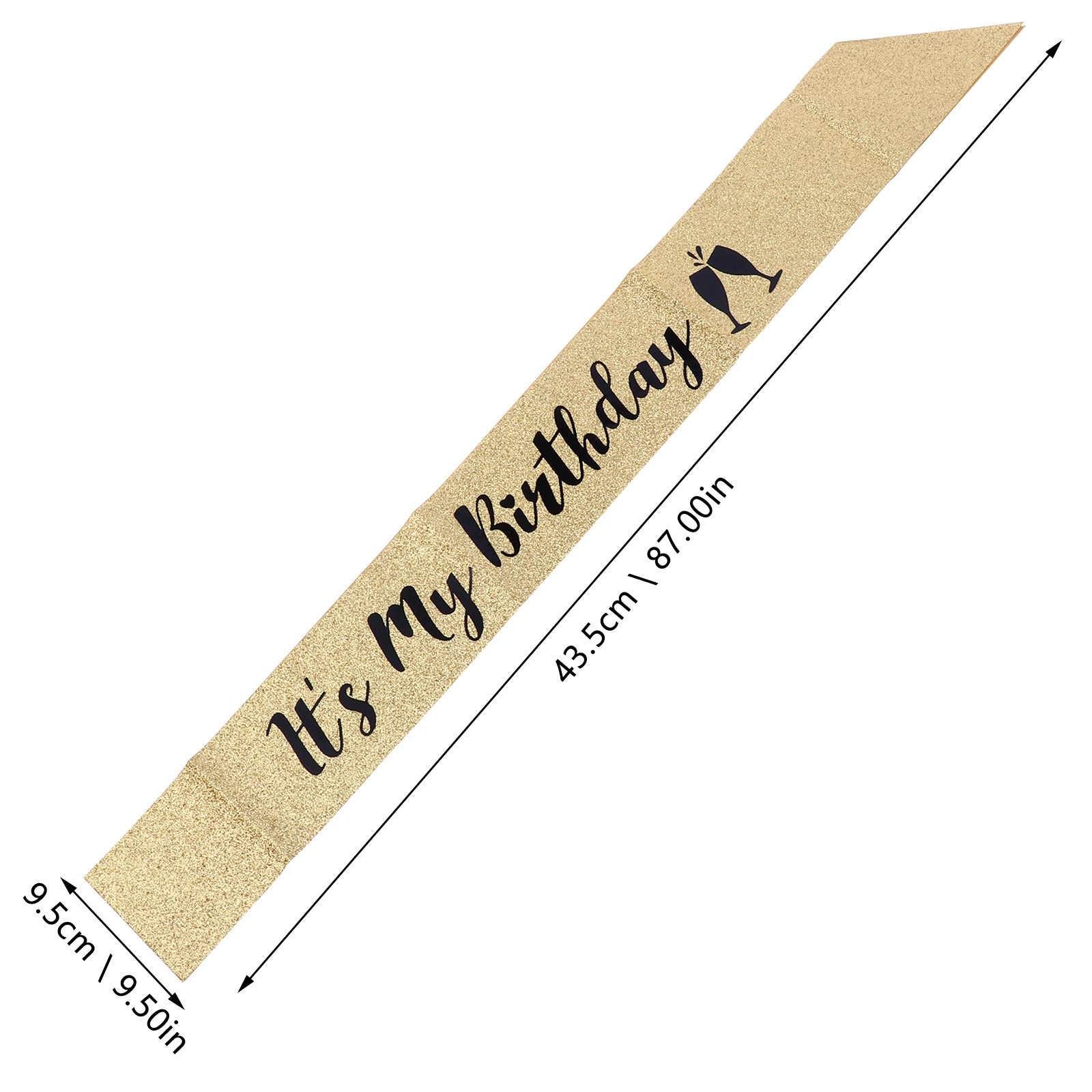 1Pcs Glitter Birthday Sash Sho - Birthday Sash Glitter 评论和价格