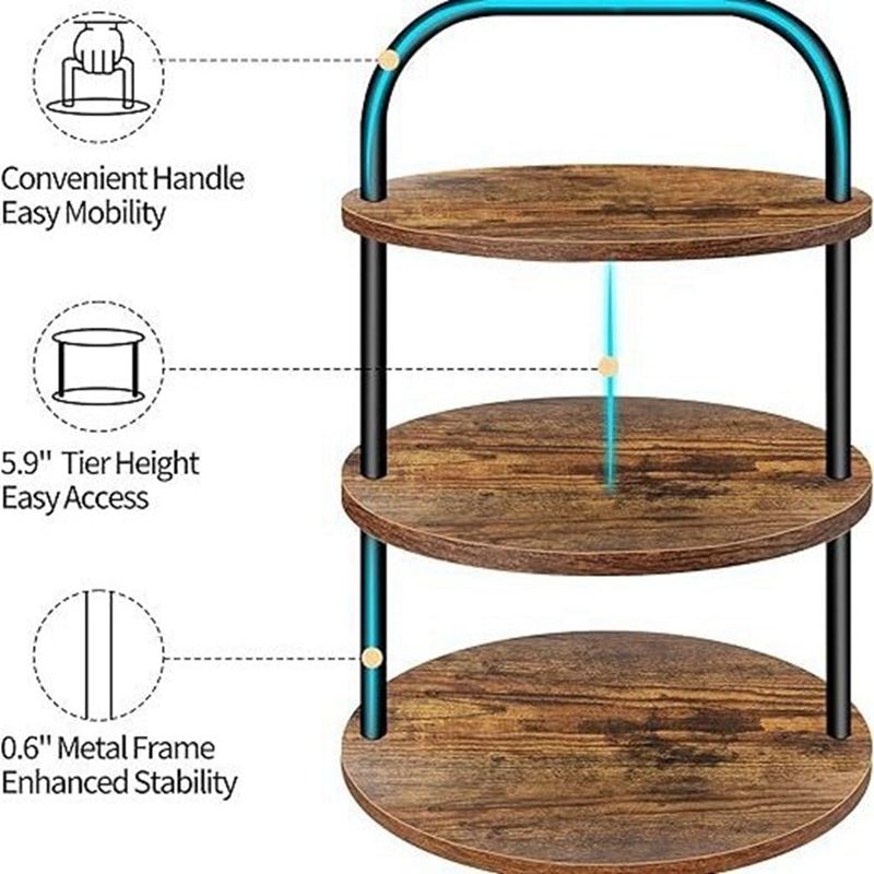 ABLN-Wooden Cupcake Stand Dess - Cupcake Stand Tier 评论和价格