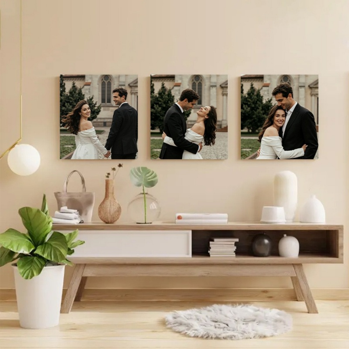 Set of 3 Custom Photo Canvas P - Eve Party 评论和价格