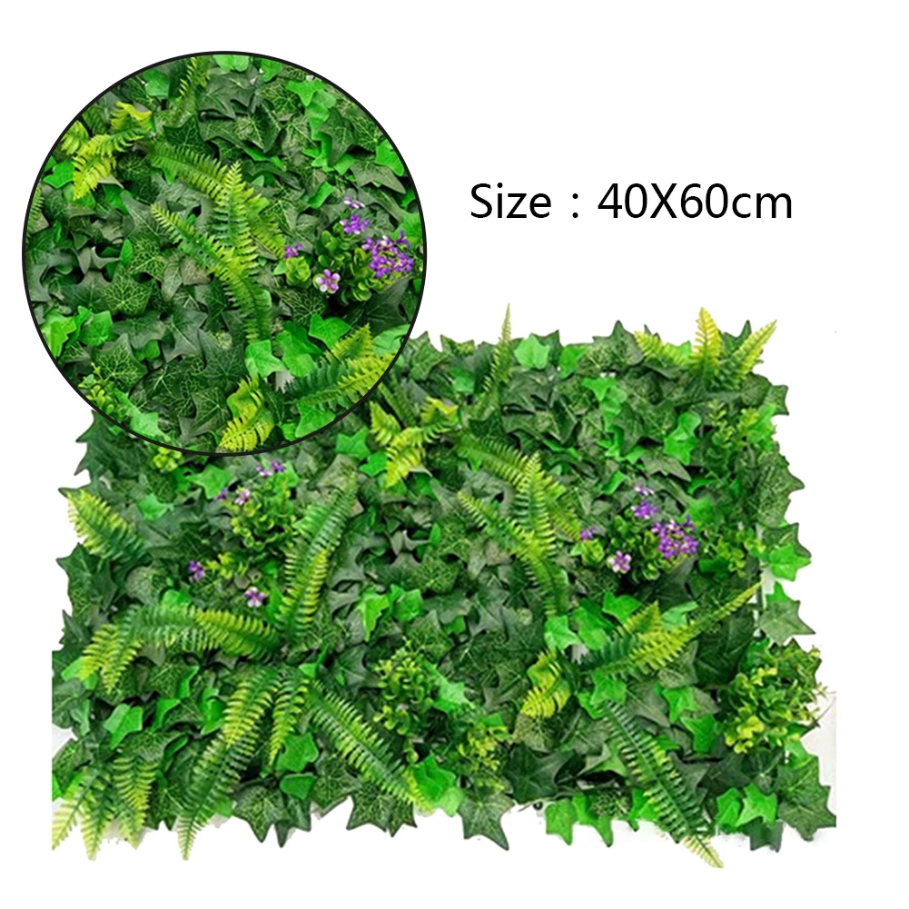 40*60cm Artificial Lawn Plant  - Flower Wall Panel 评论和价格