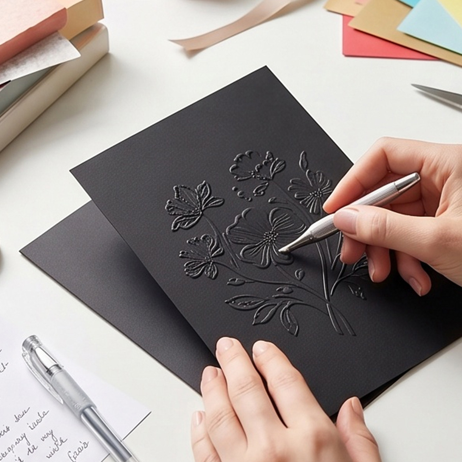 60Pcs Black Cardstock Scrapboo - Papercraft Supply Invitation 评论和价格