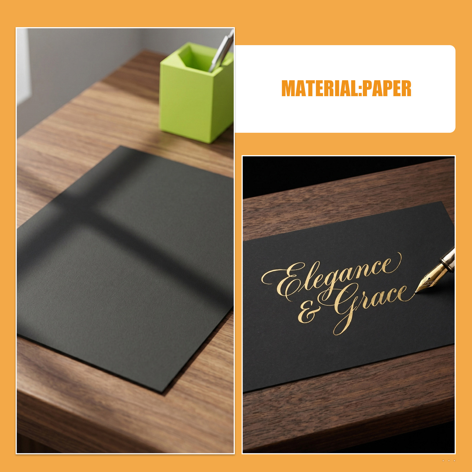 60Pcs Black Cardstock Scrapboo - Papercraft Supply Invitation 评论和价格