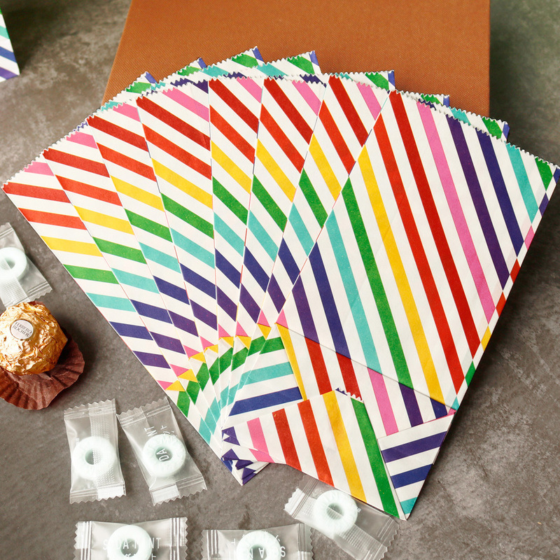 Small Paper Bags Rainbow Print - Event Party Box 评论和价格