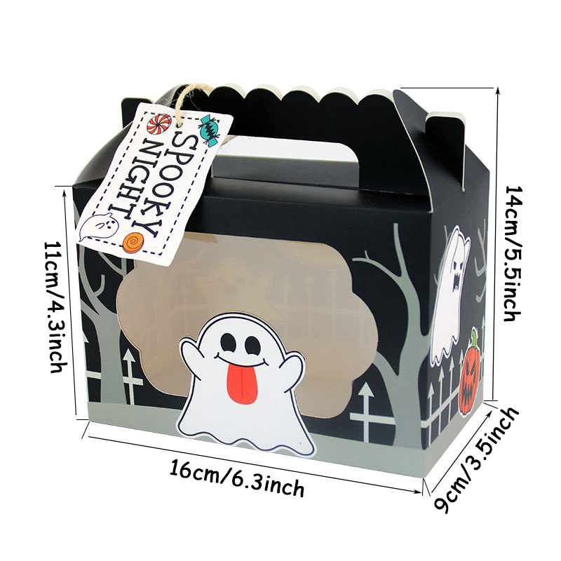 3/6pcs Ghost Pumpkin Cat Candy - Event Party Box 评论和价格