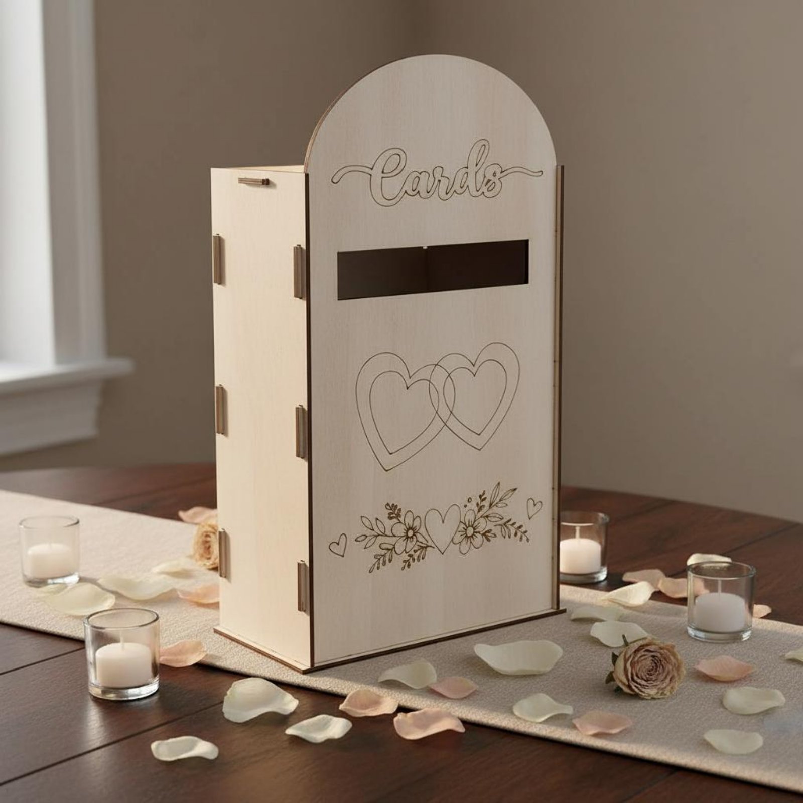 Wooden Wedding Card Box Laser  - Event Party Box 评论和价格