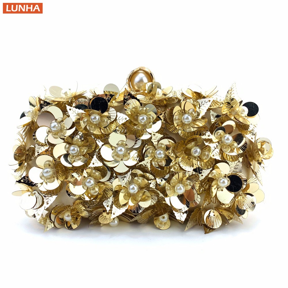 Women's Luxury Pearl Clutch Bo - Event Party Box 评论和价格