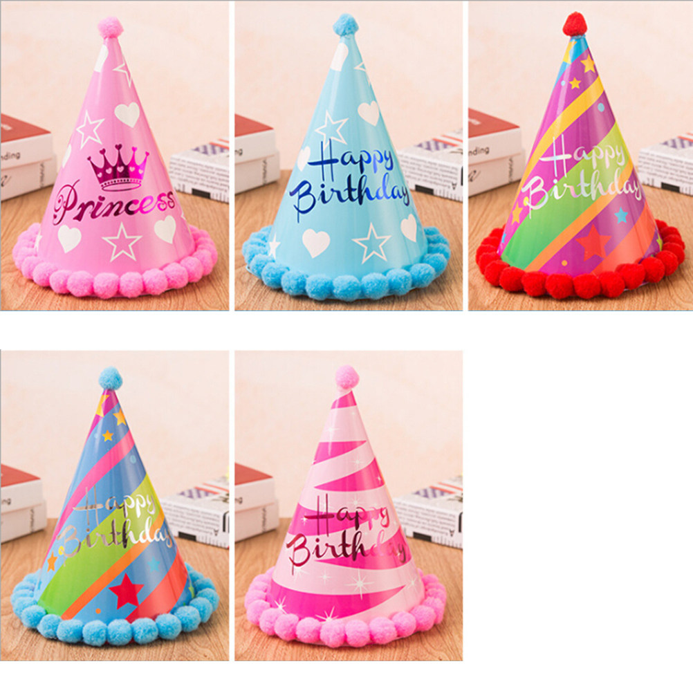 12Pcs Birthday Party Hats Colo - Party Hat Cone 评论和价格