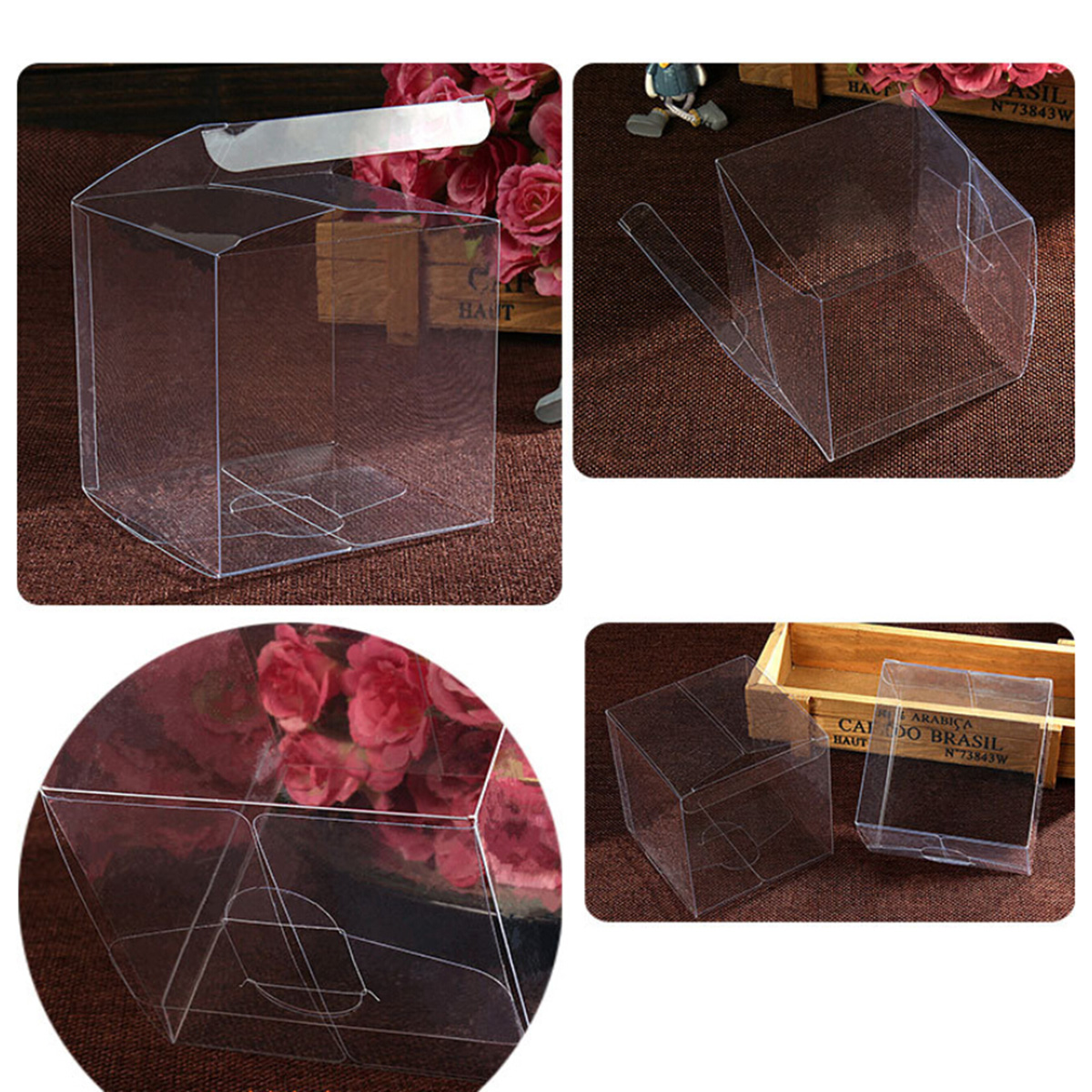 50pcs Clear PVC Plastic Boxes  - Event Party Box 评论和价格