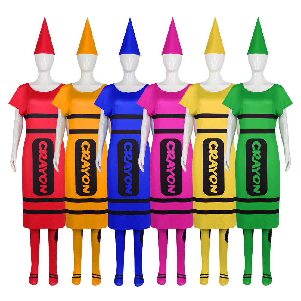 Halloween Women Crayon Cosplay - Party Hat Cone 评论和价格