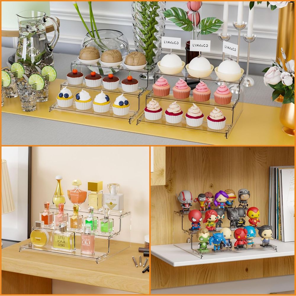 3 Tier Acrylic Display Stands  - Cupcake Stand Tier 评论和价格