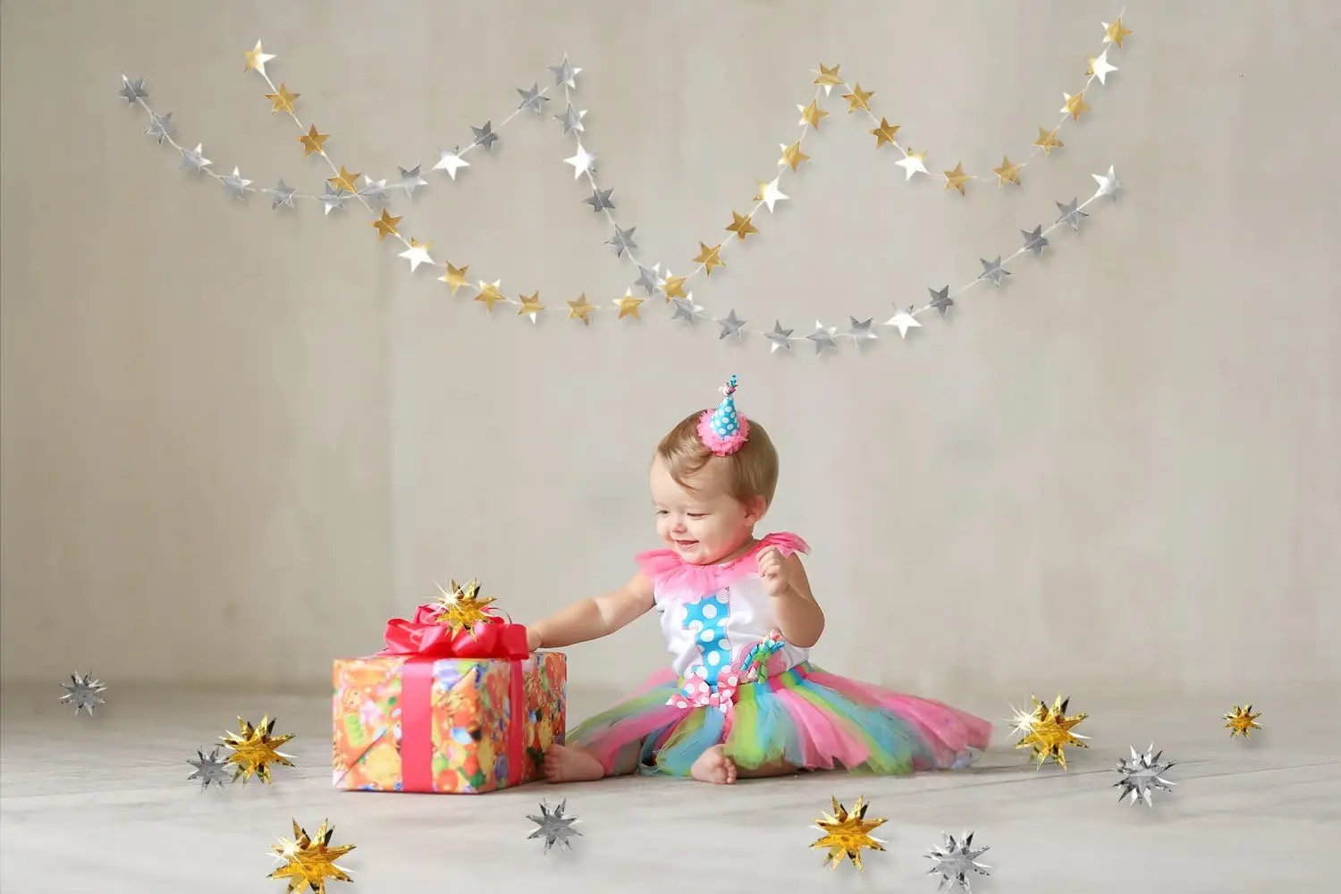 Gold Party Decorations 3D Star - Party Banner Gold 评论和价格